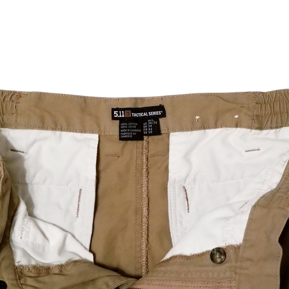 5.11 Tactical Series Men's Covert Cargo Pants Tan Size 34/32 - Picture 9 of 13